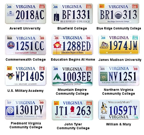 Special Interest license plates