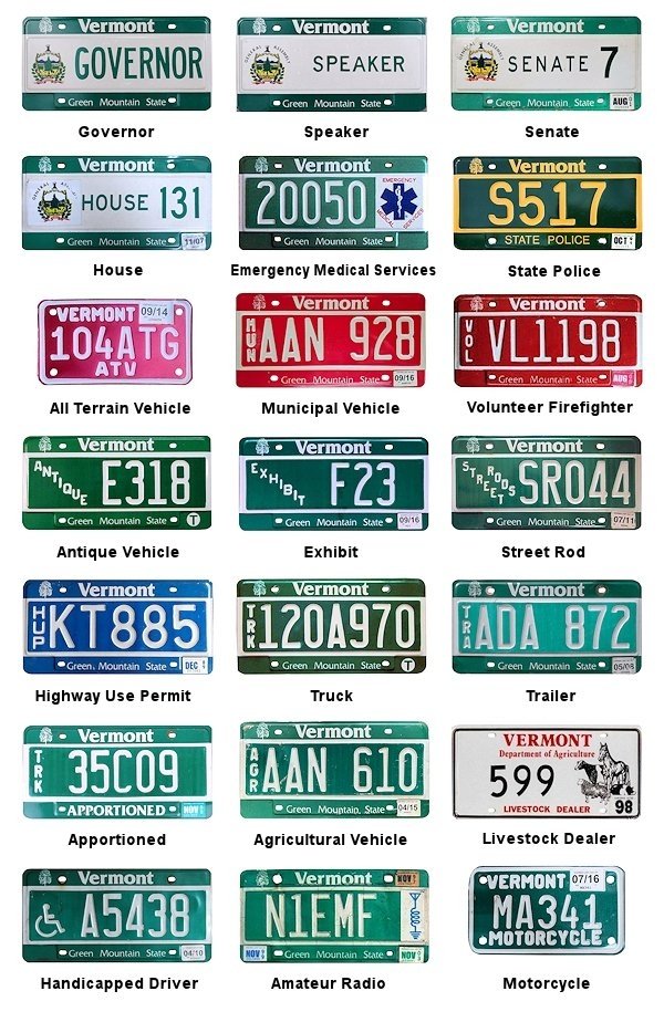 Non-Passenger/Other license plates