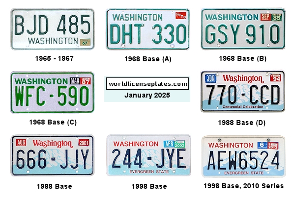 Private/Passenger license plates