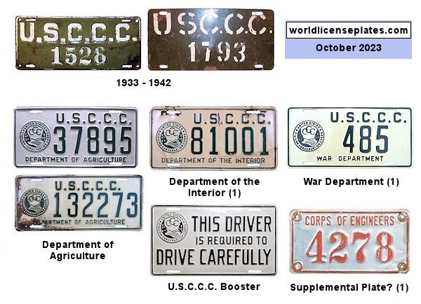 Civilian Conservation Corps license plates