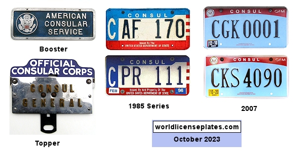 Consular Corps license plates