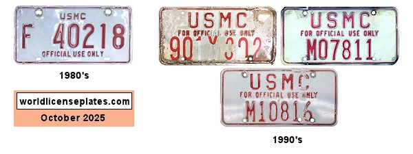 Marine Corps license plates