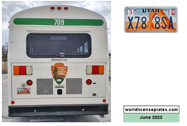 Utah National Parks license plates