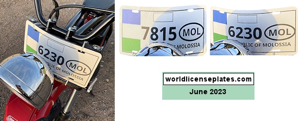 Republic of Molossia license plates