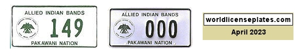 Pakawani Nation license plates