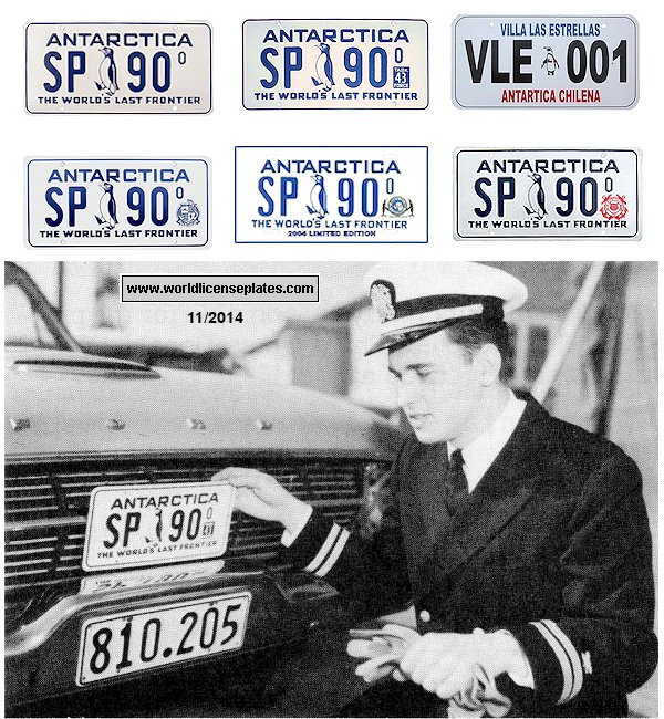 Antarctica license plates