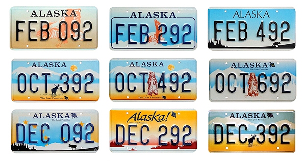 Alaska license plates
