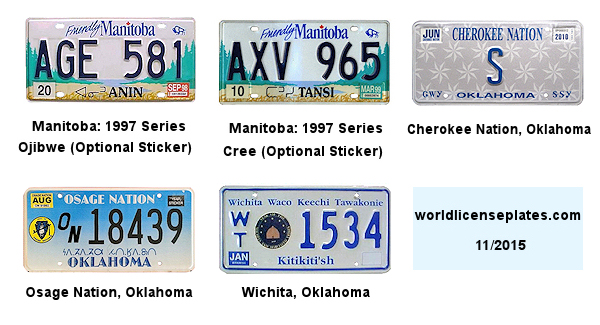 Native American Languages license plates