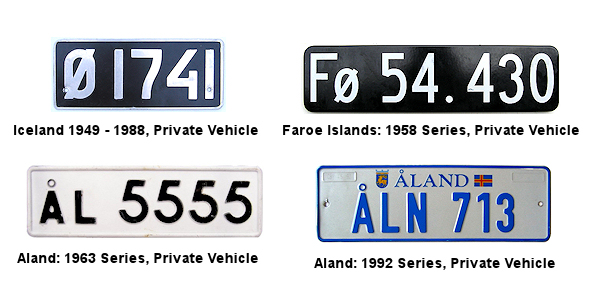 Scandinavian Languages license plates