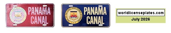 Central America license plates