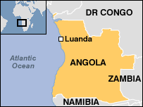 Map of ANGOLA