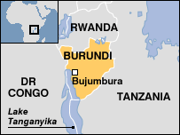 Map of BURUNDI