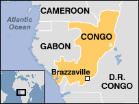 Map of Republic of CONGO