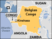 Map of Democratic Republic of the CONGO