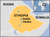 Map of ETHIOPIA