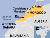 Map of Spanish Morocco