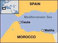 Map of Spanish Morocco