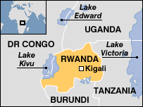 Map of RWANDA
