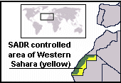 Map of Western Sahara