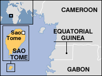 Map of SÂO TOMÉ AND PRINCIPE