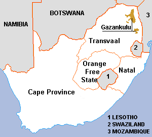 Map of Gazankulu