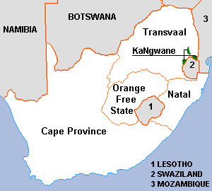 Map of KaNgawane