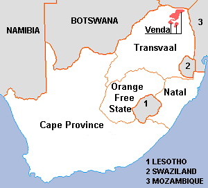 Map of Venda