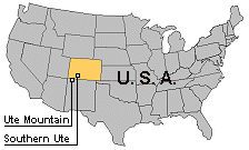 Map of Native Americans in Colorado