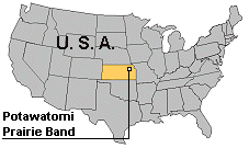 Map of Native Americans in Kansas