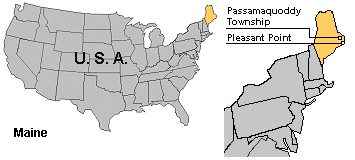 Map of Native Americans in Maine