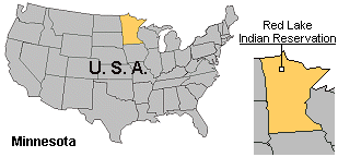 Map of Red Lake Band of Chippewa