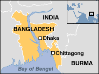 Map of BANGLADESH