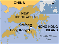 Map of Hong Kong