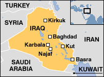 Map of IRAQ