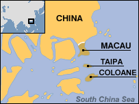 Map of Macao