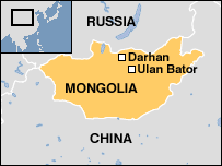 Map of MONGOLIA
