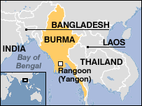 Map of MYANMAR