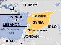 Map of SYRIA