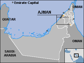 Map of Ajman
