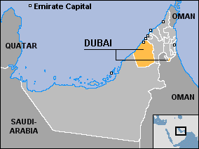 Map of Dubai