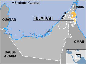 Map of Fujairah