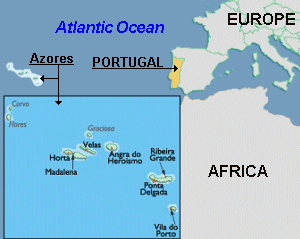 Map of Azores