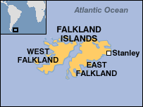 Map of Falkland Islands