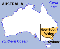 Map of New South Wales