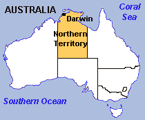 Map of Northern Territory