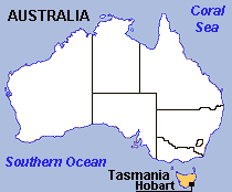 Map of Tasmania
