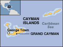 Map of Cayman Islands