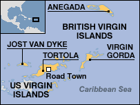 Map of British Virgin Islands