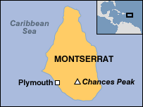 Map of Montserrat