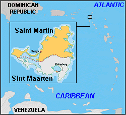 Map of Saint Martin